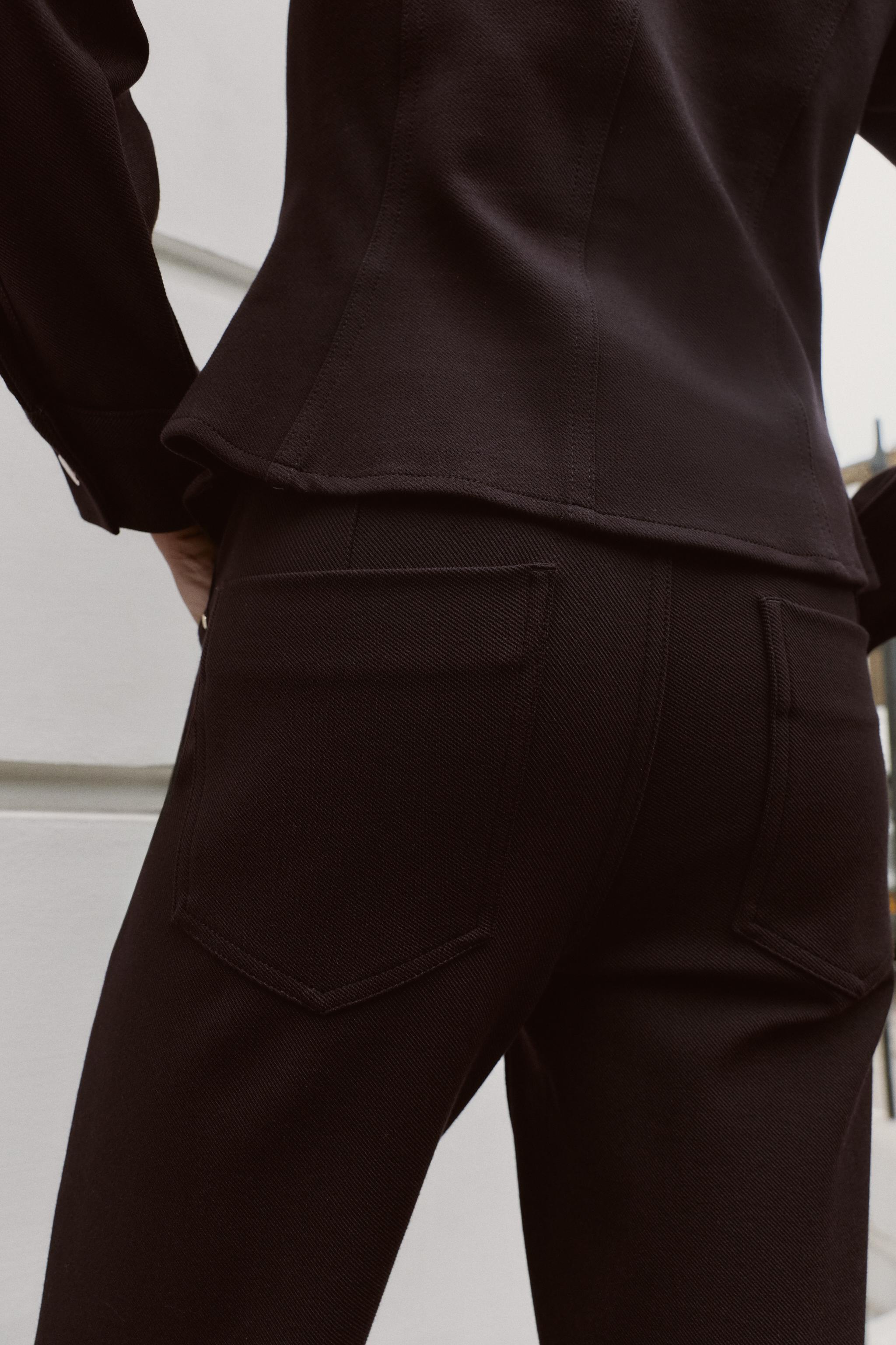 PANTALON FLARE TAILLE BASSE